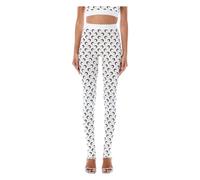 Moon Phase Leggings Optical White Black - female - Marine Serre - Leggings - Multicolor - S - Trousers S