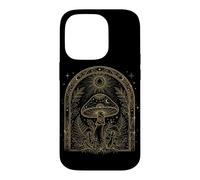 Moon Phase Mushroom Goblincore Dark Academia Cottagecore Case for iPhone 14 Pro