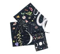 Moon Phase Tarot Tablecloth Divination Card Table Cloth Pastry Astrology Wicca Deck Cloth with Drawstring Bag