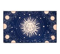 Moon Phases Altar, Large Tarot Cloth, 24 Inches Square, Spiritual Ritual Mat, Sturdy Soft Material, Easy Clean Portable Design for Meditation Divination Pagan Astrology Home Sacred Space