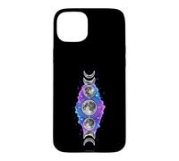 Moon Phases Celestial Astrology Mystical Galaxy Aesthetic Case for iPhone 15 Plus