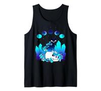 Moon Phases Crystal Witchy Cute Black cat Kawaii Pastel Goth Tank Top