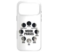 Moon Phases Diagram Full Lunar Cycle Astronomy Space Lovers Case for iPhone 17 Pro Max