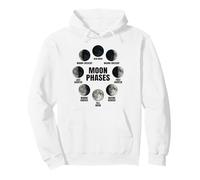 Moon Phases Diagram Full Lunar Cycle Astronomy Space Lovers Pullover Hoodie