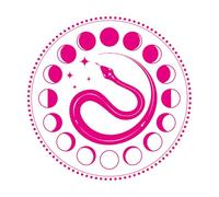 Moon Phases Lunar Cycle Full Waning First Quarter Gibbous Last Quarter Moon Wall Decals 67.2x67.2cm Equipped with Transfer Film kit Rosered