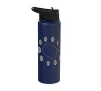 Moon Phases Lunar Month New Moon Full Moon Stainless Steel Insulated Water Bottle