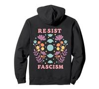 Moon phases Protest Antifascism Feminism Flowers Pullover Hoodie