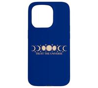 Moon Phases Trust Universe Spiritual Aesthetic Case for iPhone 15 Pro