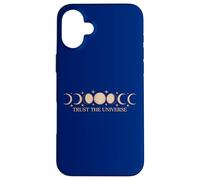 Moon Phases Trust Universe Spiritual Aesthetic Case for iPhone 16 Plus