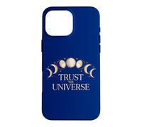 Moon Phases Trust Universe Spiritual Aesthetic Case for iPhone 16 Pro Max