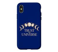 Moon Phases Trust Universe Spiritual Aesthetic Case for iPhone X/XS