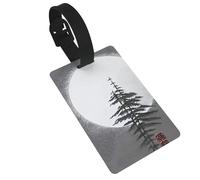 Moon Pine Tree Luggage Tags for Suitcases - Durable PVC ID Tags with Detachable Straps for Travel, Backpack, Golf Bag, Anti-Loss