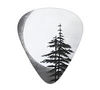 Moon Pine Tree Patterned guitar picks - (thin/medium/thick) free to choose, suitable for all kinds of string instruments,