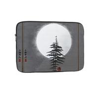 Moon Pine Tree Printed 13 inch Computer Sleeve, Portable Computer Bag, Suitable for laptops and Tablets