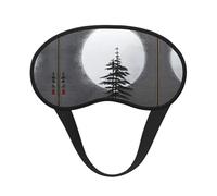 Moon Pine Tree Sleep Mask Soft Eye MaskBlindfold Eyeshade Smooth Comfortable Eye Cover with