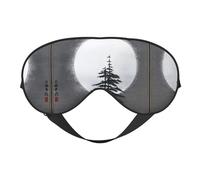 Moon Pine Tree Soft Eye mask, All Over Printed, 96% Polyester 4% Spandex