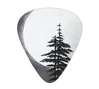 Moon Pine Treeguitar Plectrum 12 Piece Set, 3 Thicknesses With Case For Bass Guitar, &Electric Guitar And More.