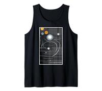 Moon Planets Geometric Art Moon Tank Top