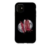 Moon Pomegranate Slice Fresh Juice Splash - Space Art Case for iPhone 11
