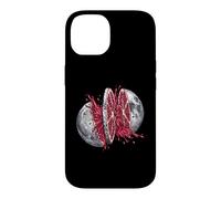 Moon Pomegranate Slice Fresh Juice Splash - Space Art Case for iPhone 14