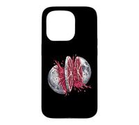 Moon Pomegranate Slice Fresh Juice Splash - Space Art Case for iPhone 15 Pro