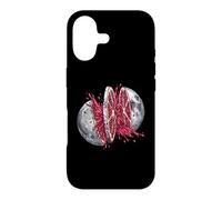 Moon Pomegranate Slice Fresh Juice Splash - Space Art Case for iPhone 17