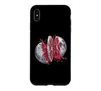 Moon Pomegranate Slice Fresh Juice Splash - Space Art Case for iPhone XS Max