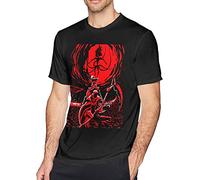 Moon Presence Silhouette Bloodborne Men T-Shirt Short Sleeve Casual Crew Neck Summer Tee Tops Shirts Black (X-Large)
