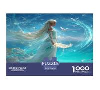 Moon Princess Jigsaw Puzzles Puzzle for Adults Kids. 1000 Piece Goddess Great Gifts Challenge Toy Educational Game Home Decoration for Educational Games Gifts 70x50cm/1000pcs