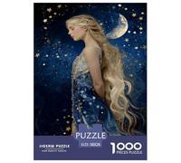 Moon Princess Jigsaw Puzzles Puzzles for Adults Kids. 1000 Piece Goddess Great Gifts Challenge Toy Educational Game Home Decoration for Adults& Kids Age 14 Years Up 38x26cm/1000pcs