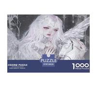 Moon Princess Jigsaw Puzzles Puzzles for Adults Kids. 1000 Piece Goddess Whimsical Challenge Toy Educational Game Home Decoration for Adults& Kids Age 14 Years Up 38x26cm/1000pcs