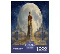 Moon Princess Jigsaw Puzzles Puzzles for Adults Kids. 1000 Piece Goddess Whimsical Challenge Toy Educational Games Home Decoration for Adults& Kids Age 14 Years Up 38x26cm/1000pcs