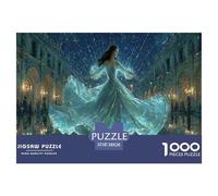 Moon Princess Jigsaw Puzzles Puzzles for Adults Kids. 1000 Pieces Goddess Great Gifts Challenge Toy Educational Game Home Decoration for Adults& Kids Age 14 Years Up 38x26cm/1000pcs