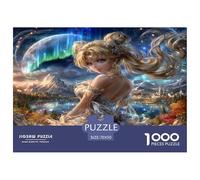 Moon Princess Jigsaw Puzzles Puzzles for Adults Kids. 1000 Pieces Goddess Impossible Challenge Toy Educational Games Home Decoration for Educational Games Gifts 70x50cm/1000pcs