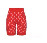 Moon Printed Jacquard Bouclette Mini Shorts- female- Marine Serre- Training Trousers & Tights- Multicolor- XS- Sport XS