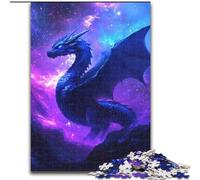 Moon Purple Dragon Jigsaw Puzzles for Teenagers 1000 Piece, Help The Brain Exercise Addictive Toys to Cultivate Patience Perfect Decoration (size 50x75cm)
