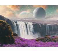 Moon Puzzle 1000 Pieces, Paper Puzzles, Puzzle for Adults and Children, DIY Large Puzzle Mats, Premium Quality Classic Paper Jigsaw, Home Wall Decor or as a Gift Girl Fall 26x38cm