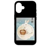 Moon Rabbit Mochi Maker Celestial Mid-Autumn Festival Art Case for iPhone 16