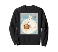 Moon Rabbit Mochi Maker Celestial Mid-Autumn Festival Art Sweatshirt