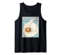 Moon Rabbit Mochi Maker Celestial Mid-Autumn Festival Art Tank Top