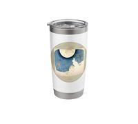 Moon Rabbit Ukiyo-e - Japanese Autumn Night Art Stainless Steel Insulated Tumbler