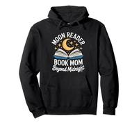 Moon Reader Book Mom Beyond Midnight Reading Pullover Hoodie
