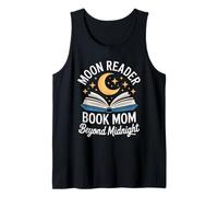 Moon Reader Book Mom Beyond Midnight Reading Tank Top
