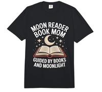 Moon Reader Book Mom Guided By Books and Moonlight Comfort Colors Adult Heavyweight T-Shirt
