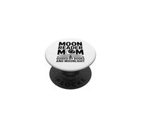 Moon Reader Book Mom Guided By Books And Moonlight PopSockets Adhesive PopGrip