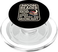 Moon Reader Book Mom Guided By Books And Moonlight PopSockets PopGrip for MagSafe