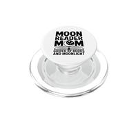Moon Reader Book Mom Guided By Books And Moonlight PopSockets PopGrip for MagSafe