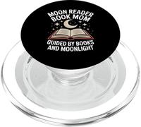 Moon Reader Book Mom Guided By Books And Moonlight PopSockets PopGrip for MagSafe