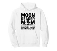 Moon Reader Book Mom Guided By Books And Moonlight Pullover Hoodie