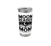 Moon Reader Book Mom Lost Between Stars and Pages Stainless Steel Insulated Tumbler
